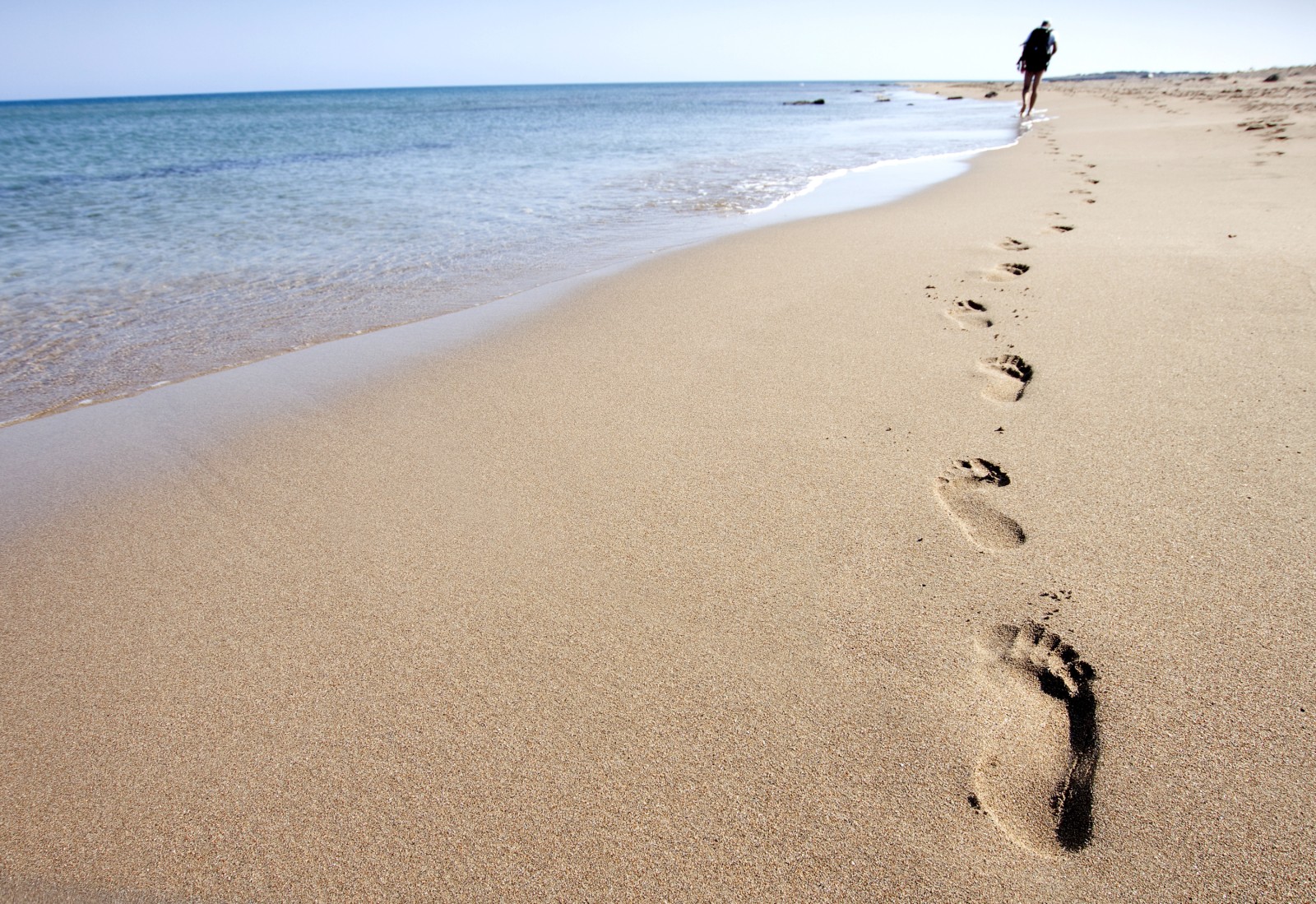 Footprints on the Beach